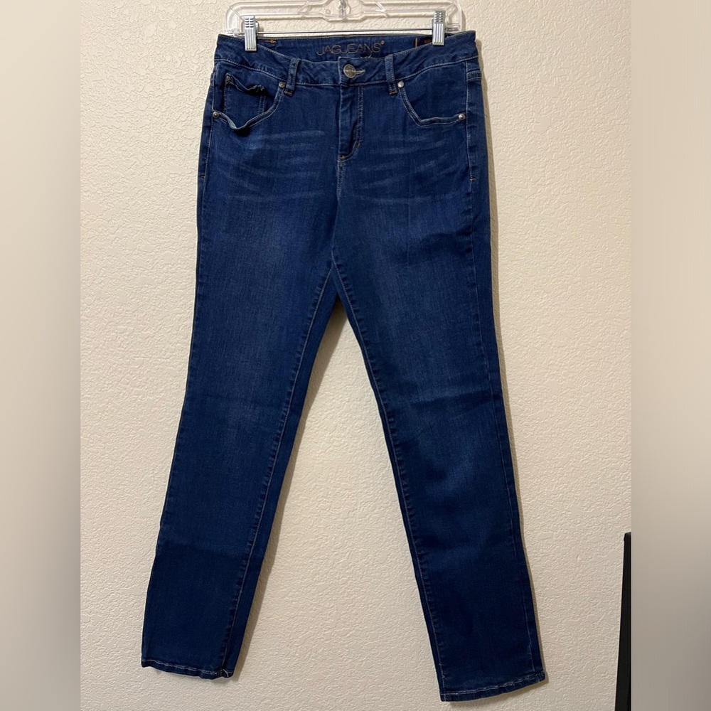 Women's Jag Jeans Denim Mid Rise Slim Leg Size 10